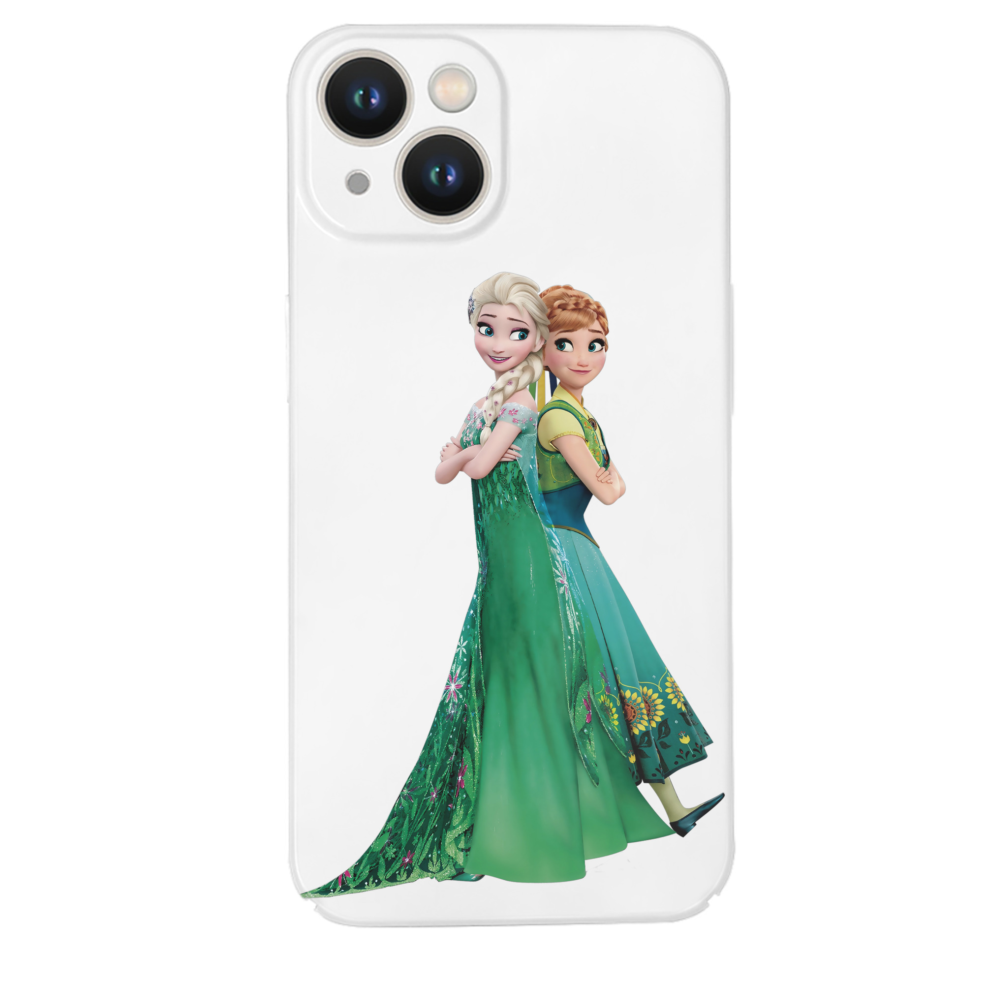 （画像用） アナと雪の女王 アンナ エルサ Frozen Anna Elsa 【iPhone 14シリーズ対応】ハードケース